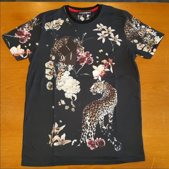 DOLCE GABBANA MEN ANIMAL PRINT TSHIRT